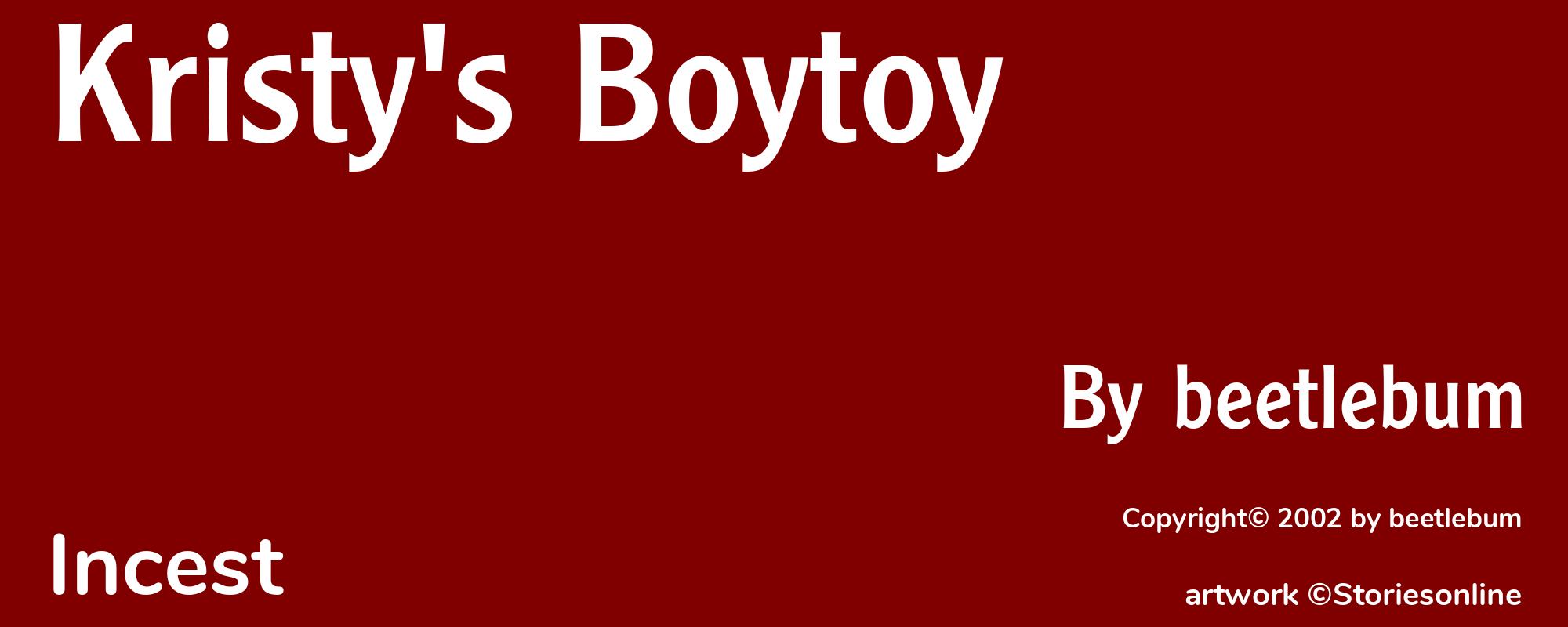 Kristy's Boytoy - Cover