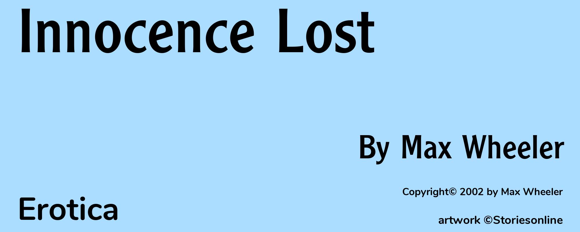 Innocence Lost - Cover