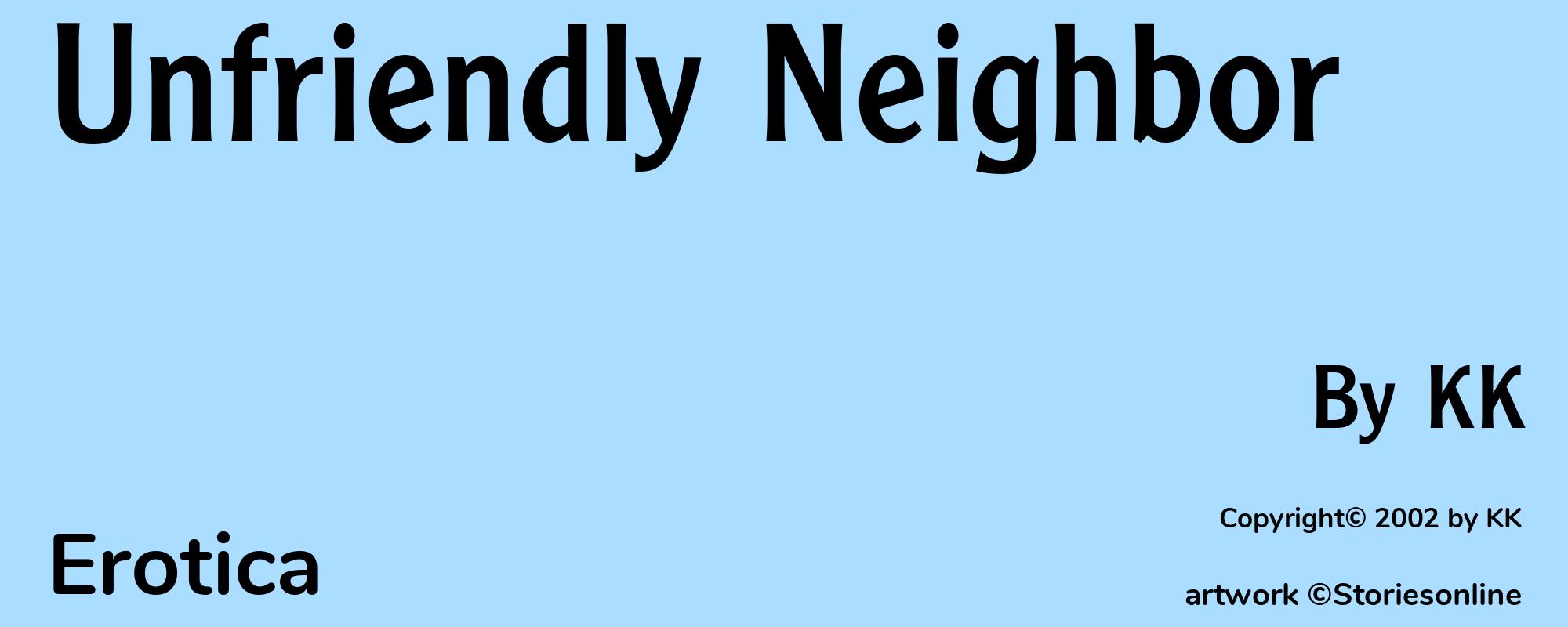 Unfriendly Neighbor - Cover