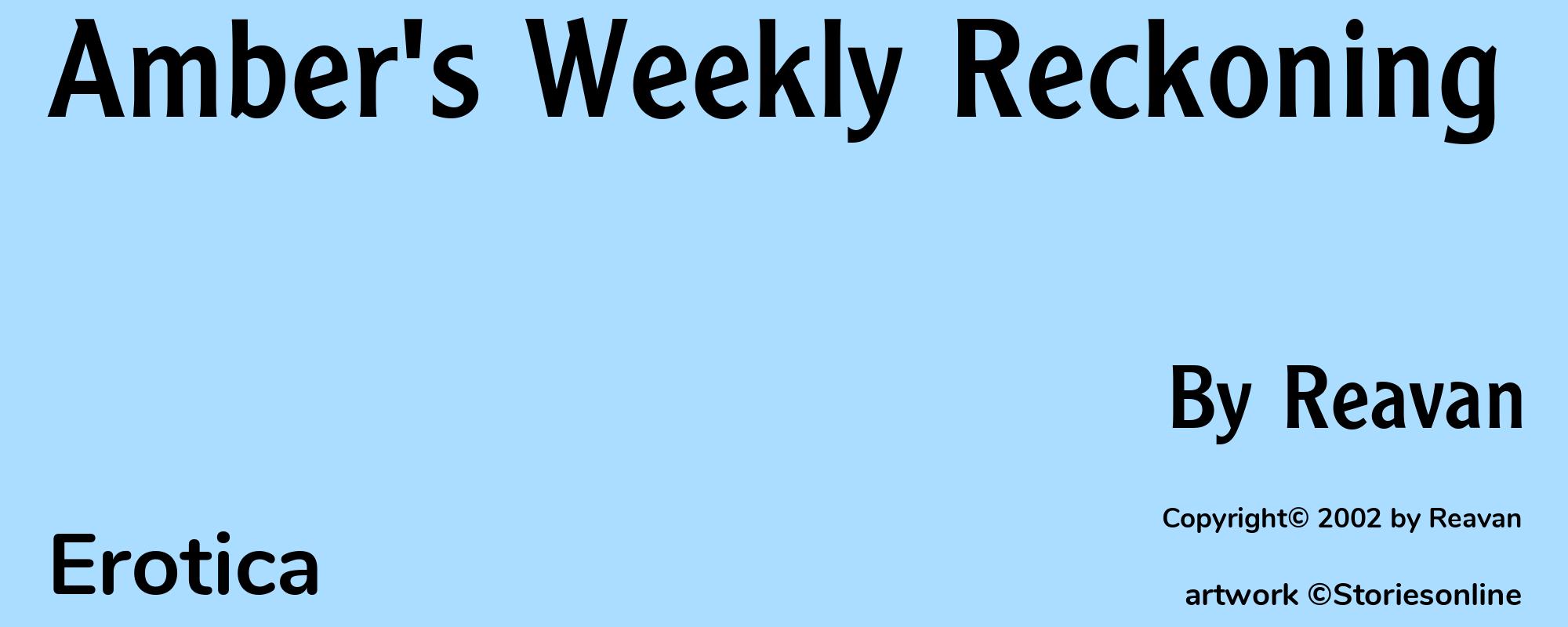 Amber's Weekly Reckoning - Cover