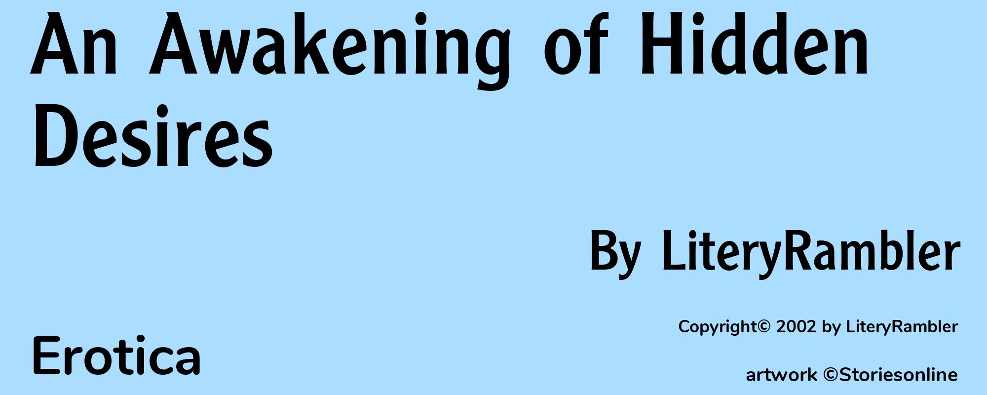 An Awakening of Hidden Desires - Cover