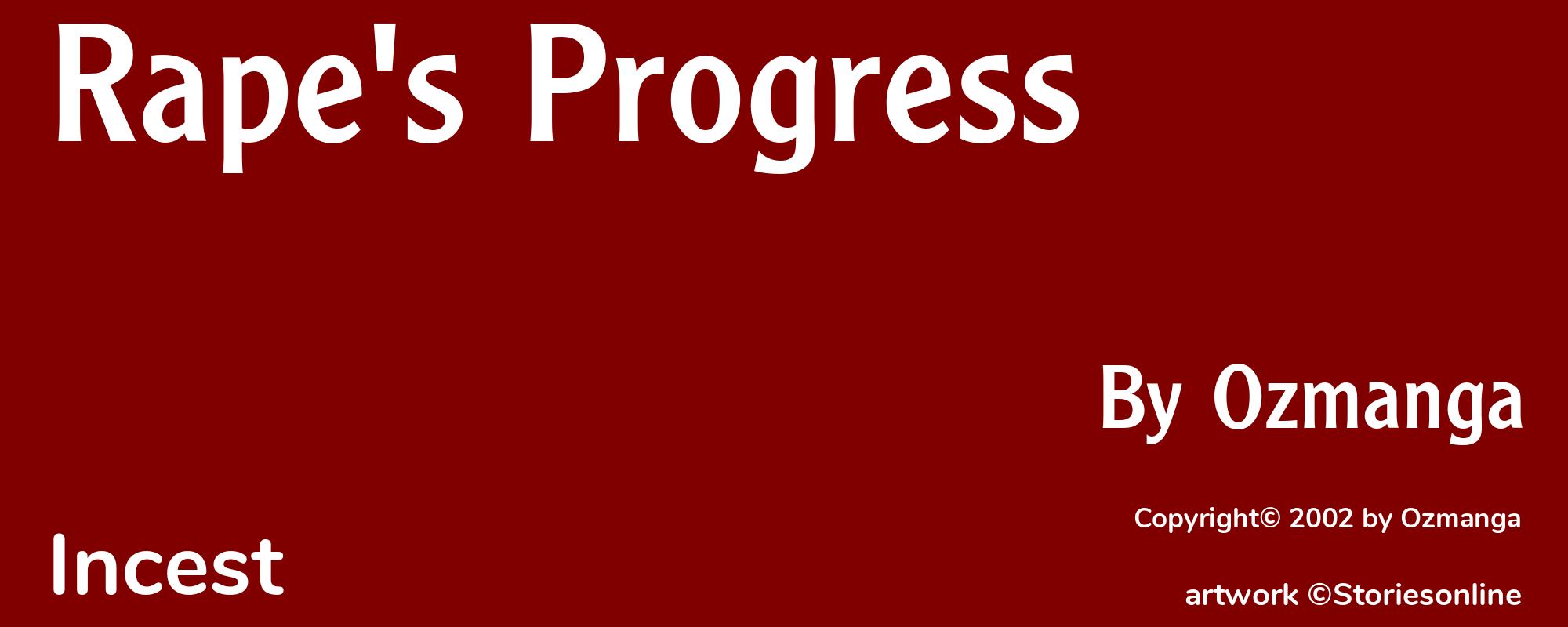 Rape's Progress - Cover