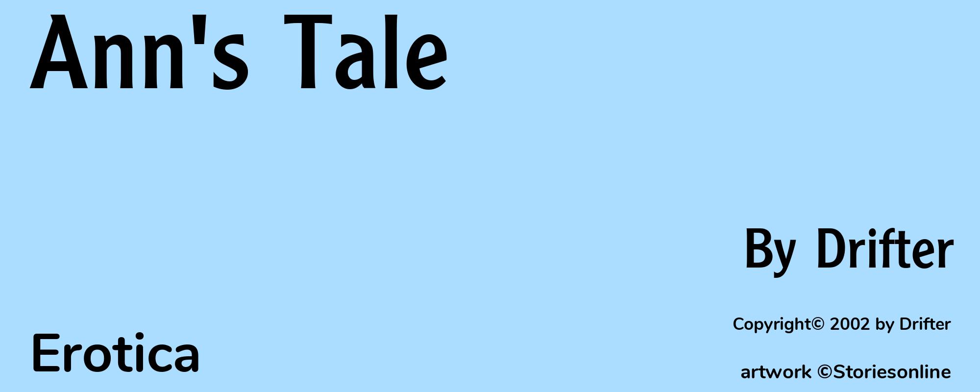 Ann's Tale - Cover