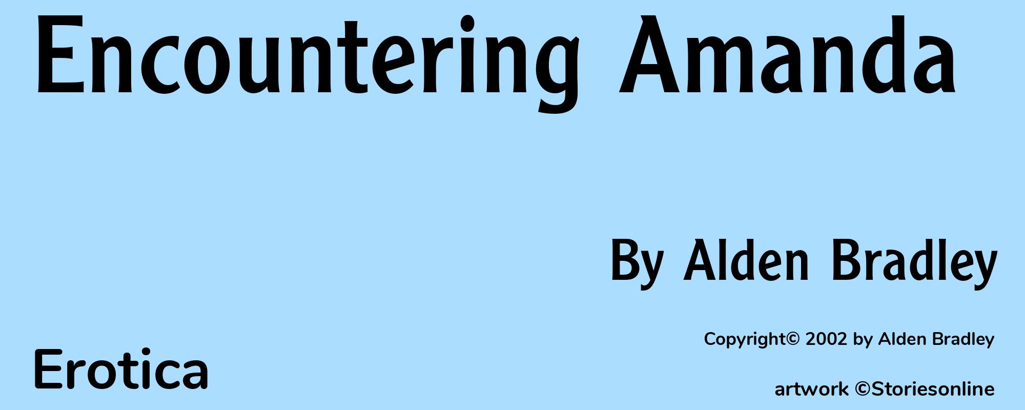 Encountering Amanda - Cover