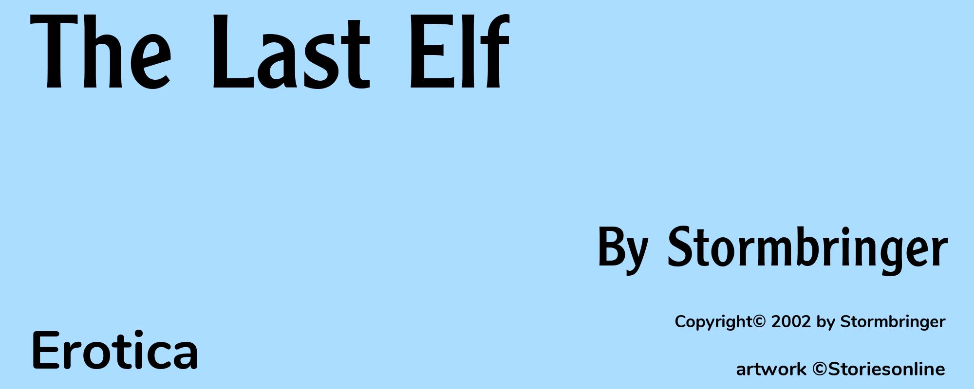 The Last Elf - Cover