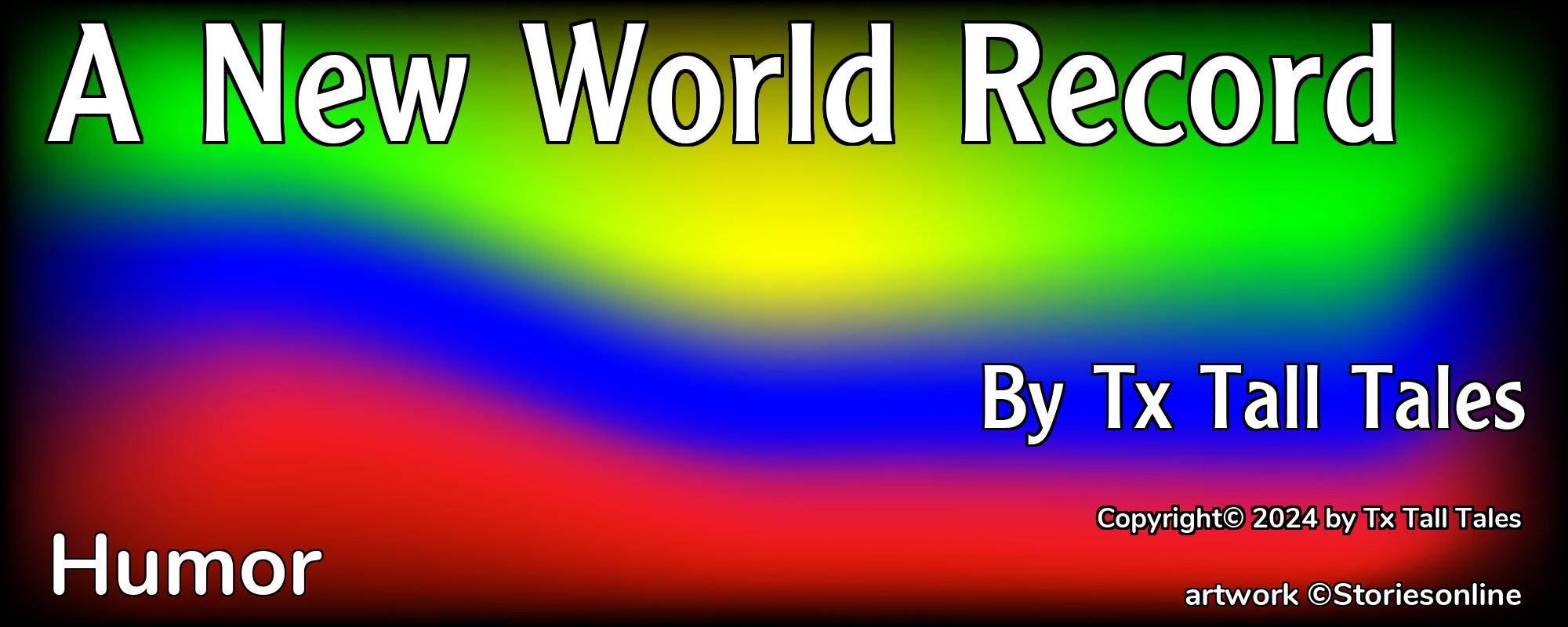 A New World Record - Cover