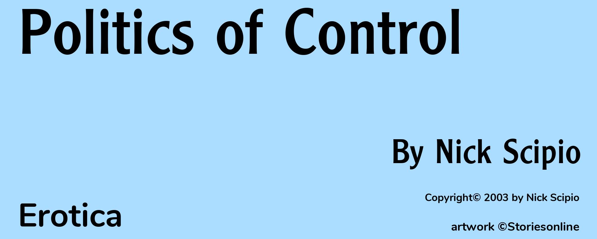 Politics of Control - Cover
