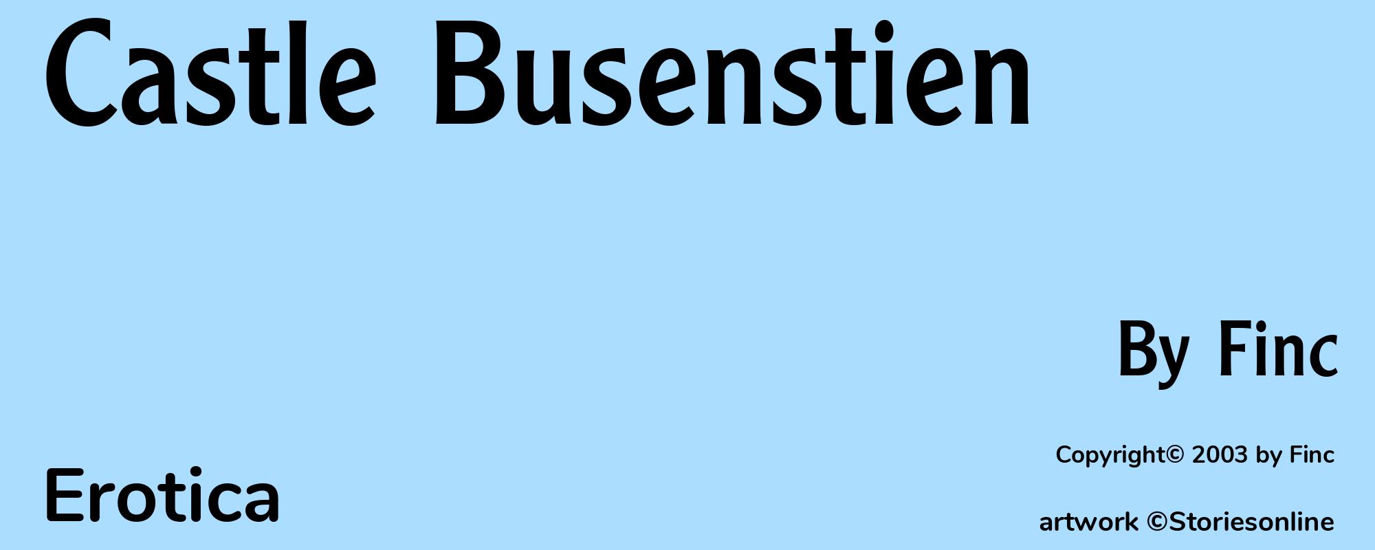 Castle Busenstien - Cover