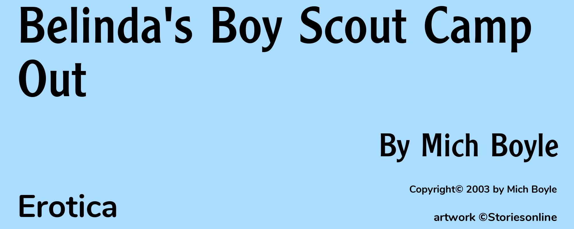 Belinda's Boy Scout Camp Out - Cover