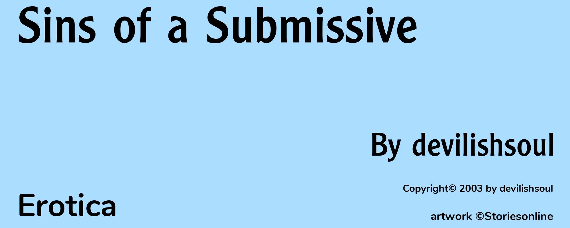 Sins of a Submissive - Cover