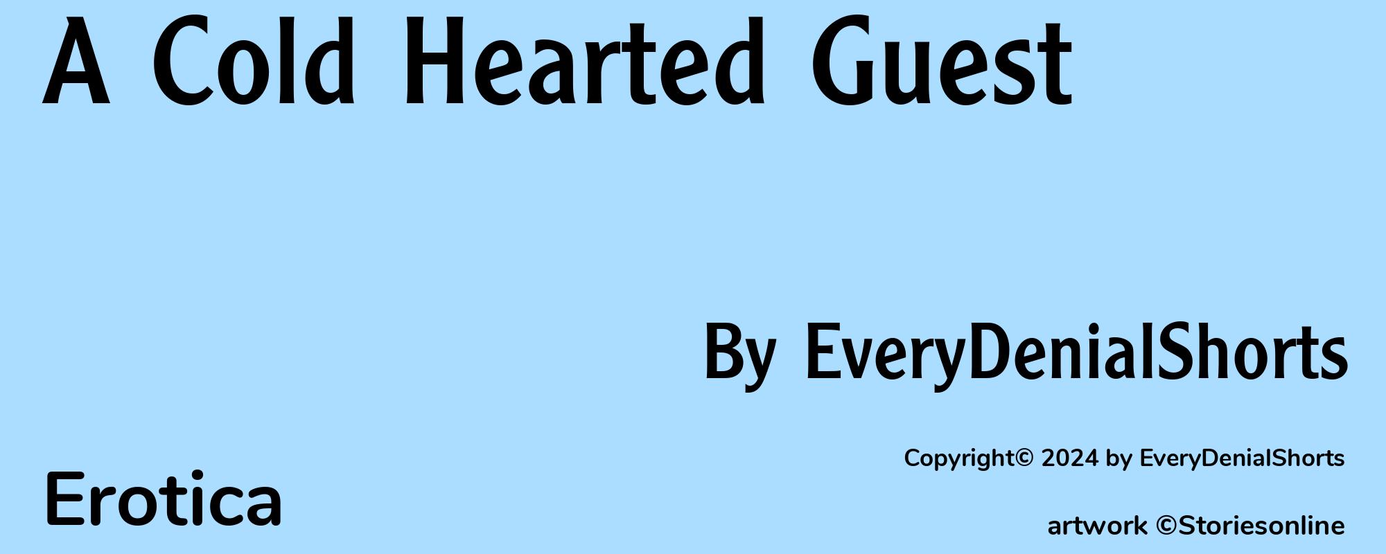 A Cold Hearted Guest - Cover