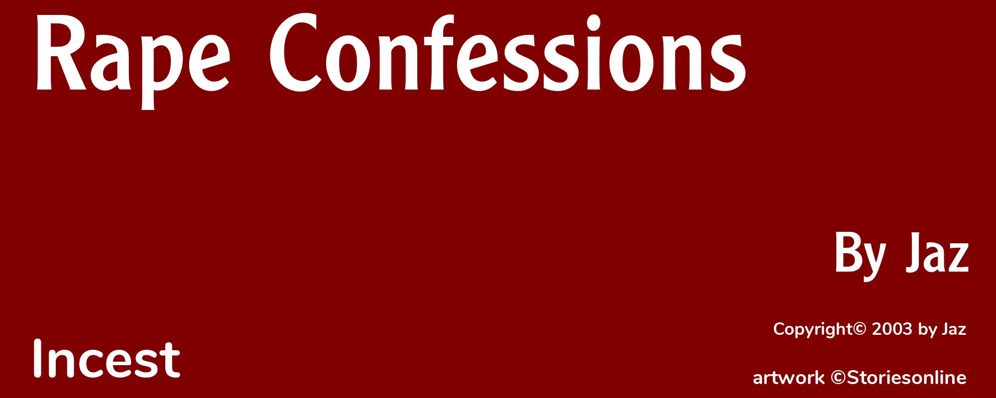 Rape Confessions - Cover