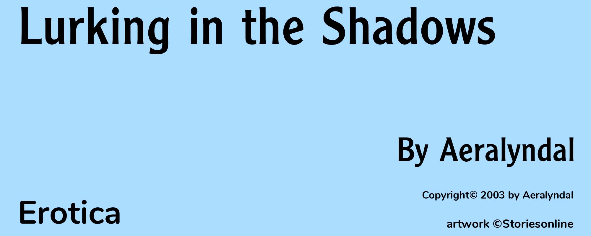 Lurking in the Shadows - Cover