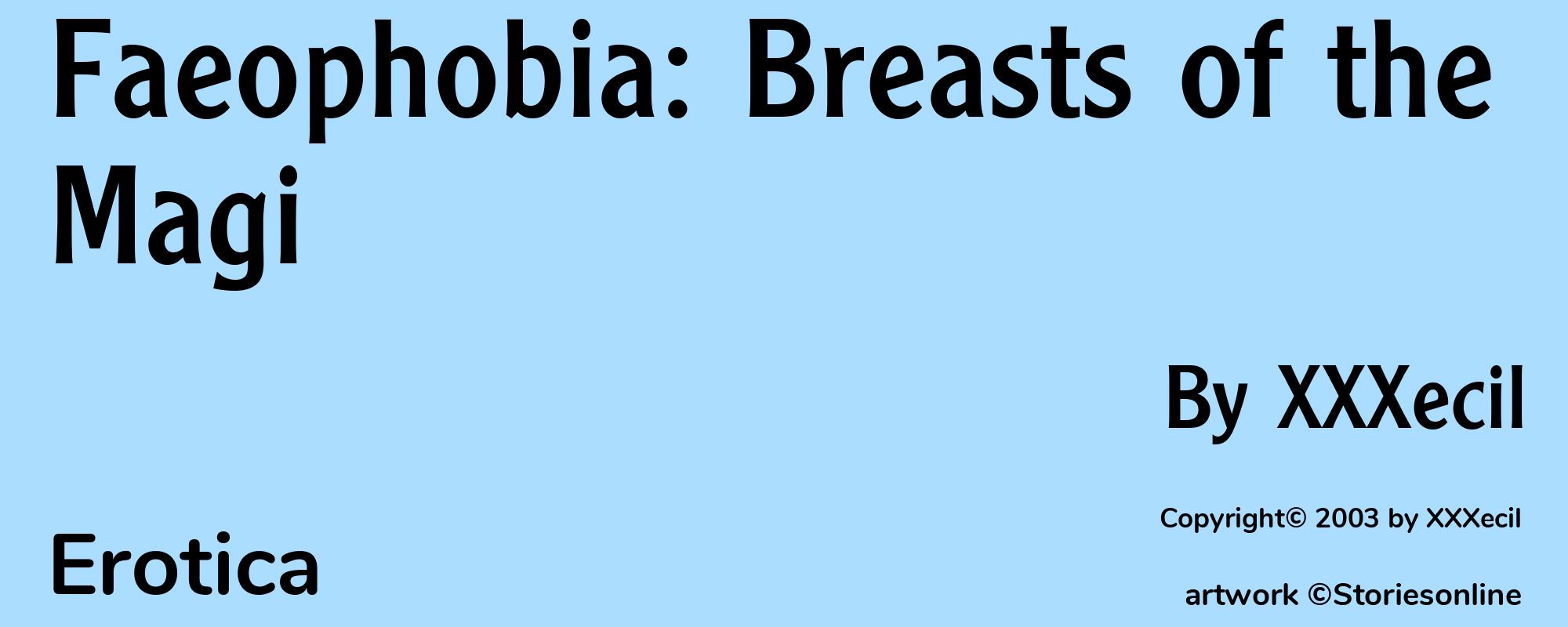Faeophobia: Breasts of the Magi - Cover