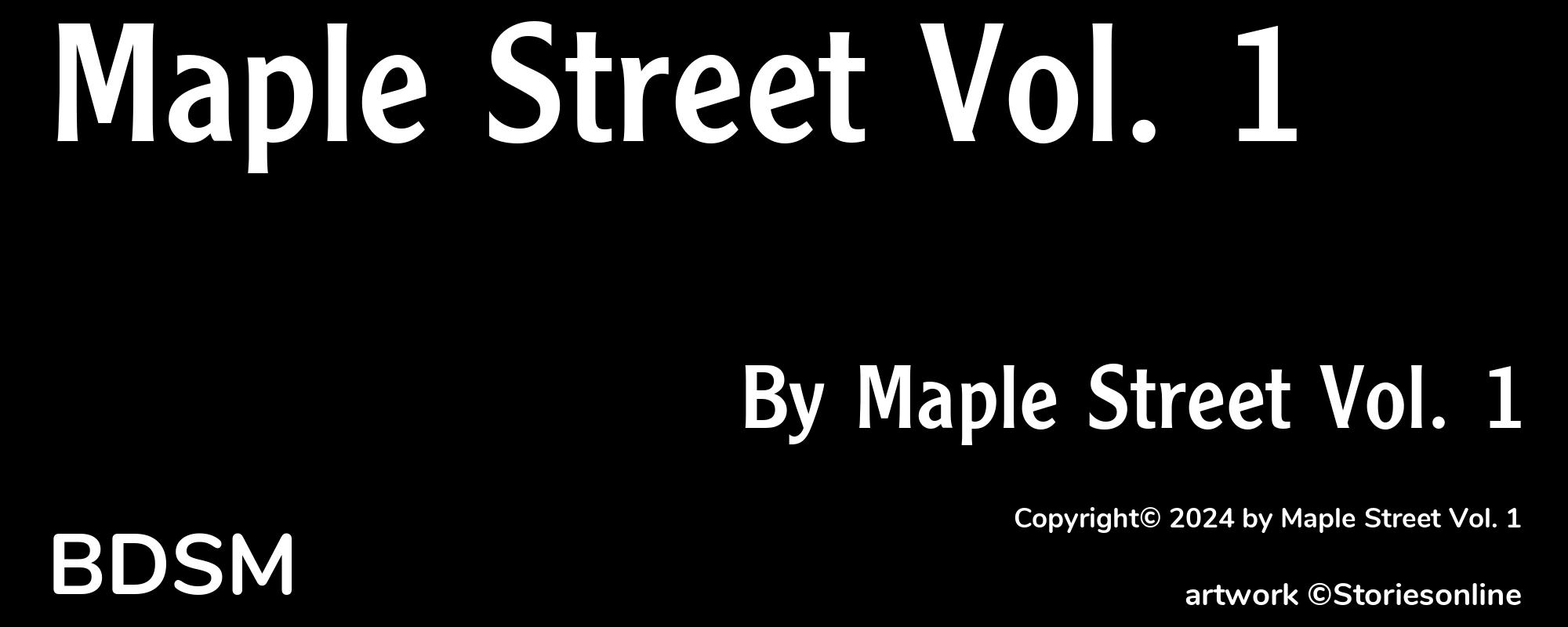 Maple Street Vol. 1 - Cover