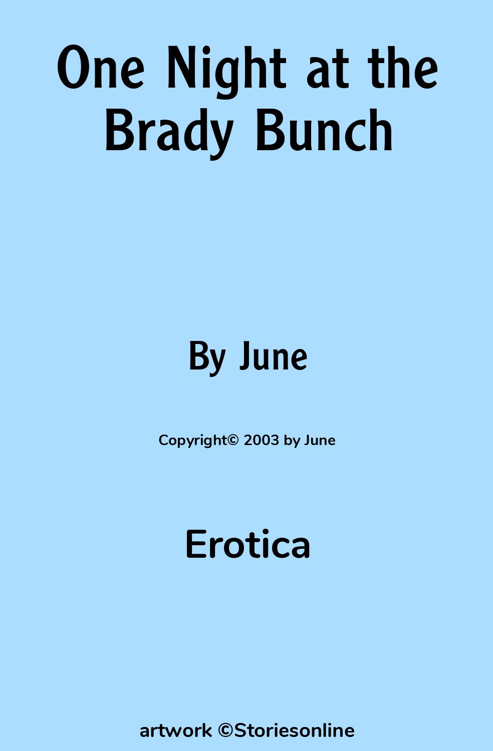 One Night at the Brady Bunch - Erotica Sex Story