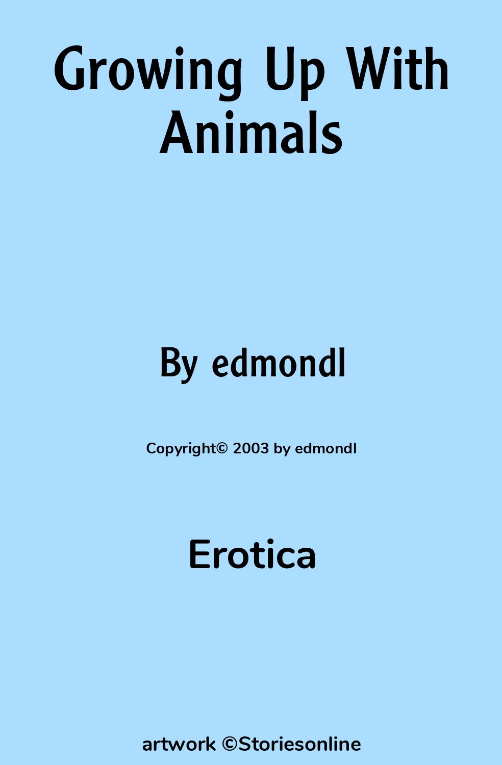 Growing Up With Animals - Erotica Sex Story