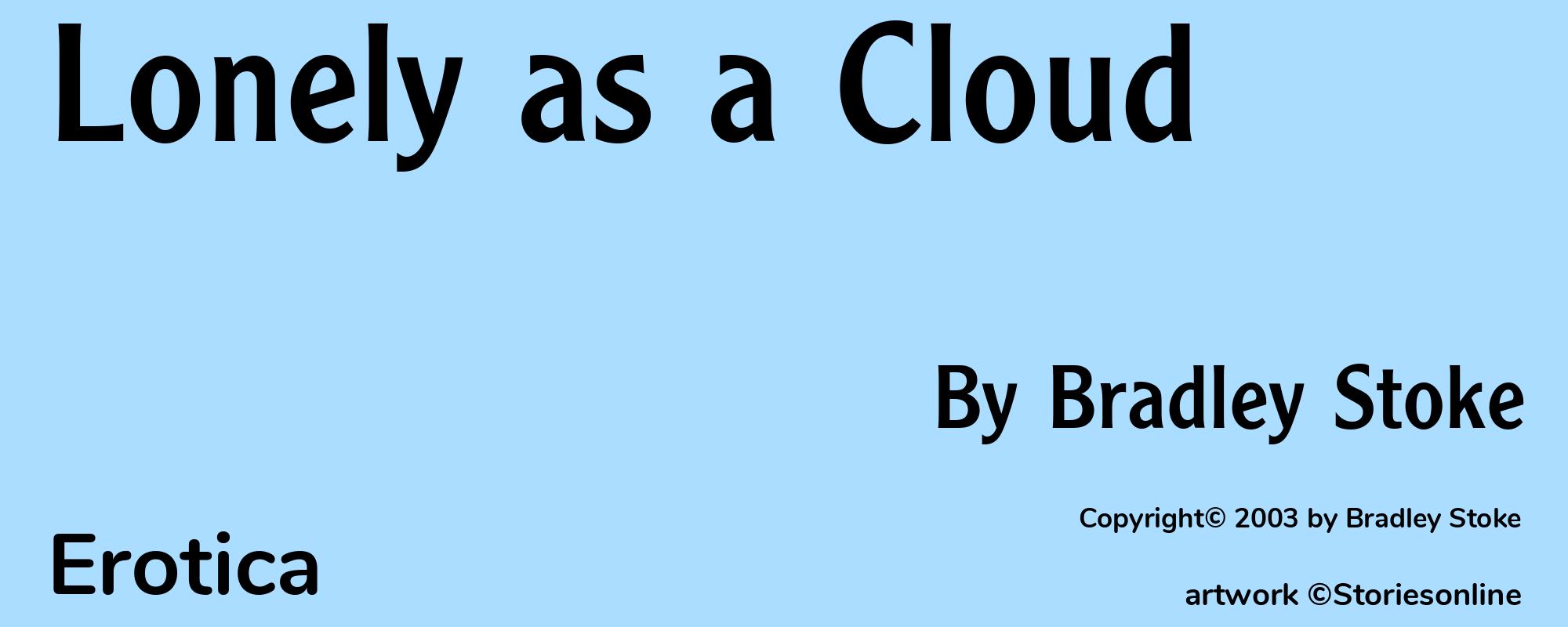 Lonely as a Cloud - Cover