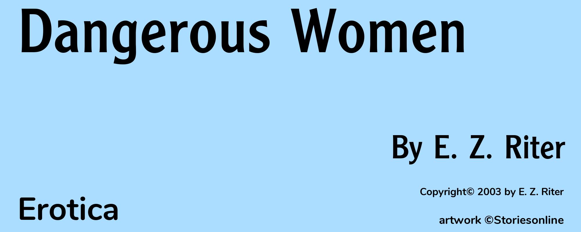 Dangerous Women - Cover