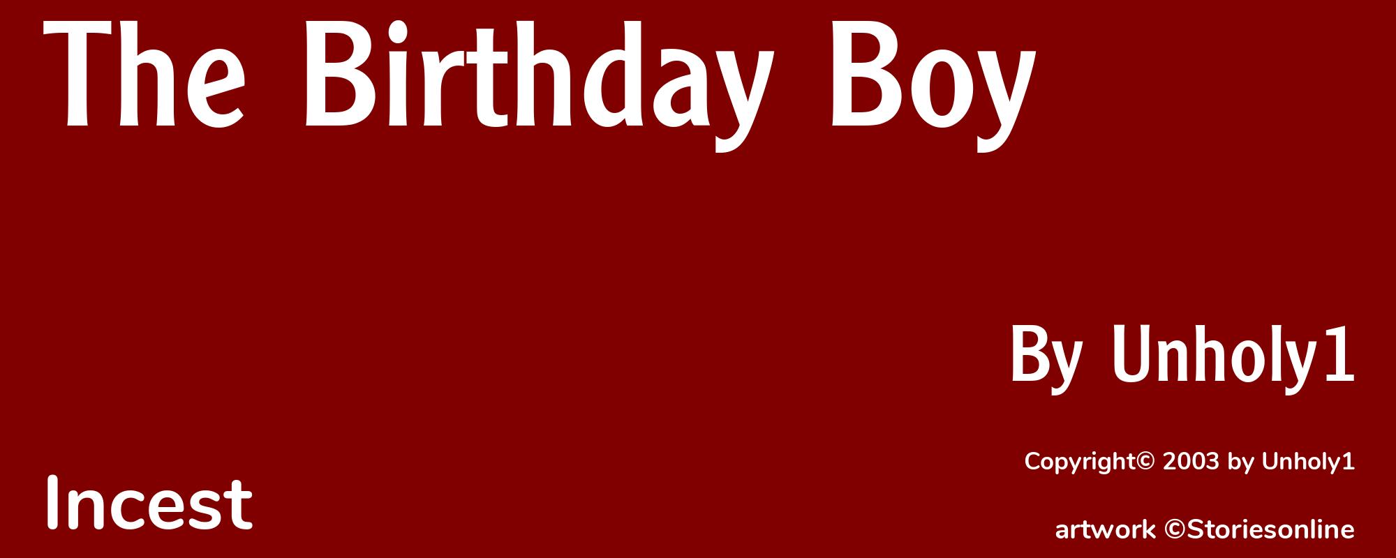The Birthday Boy - Cover