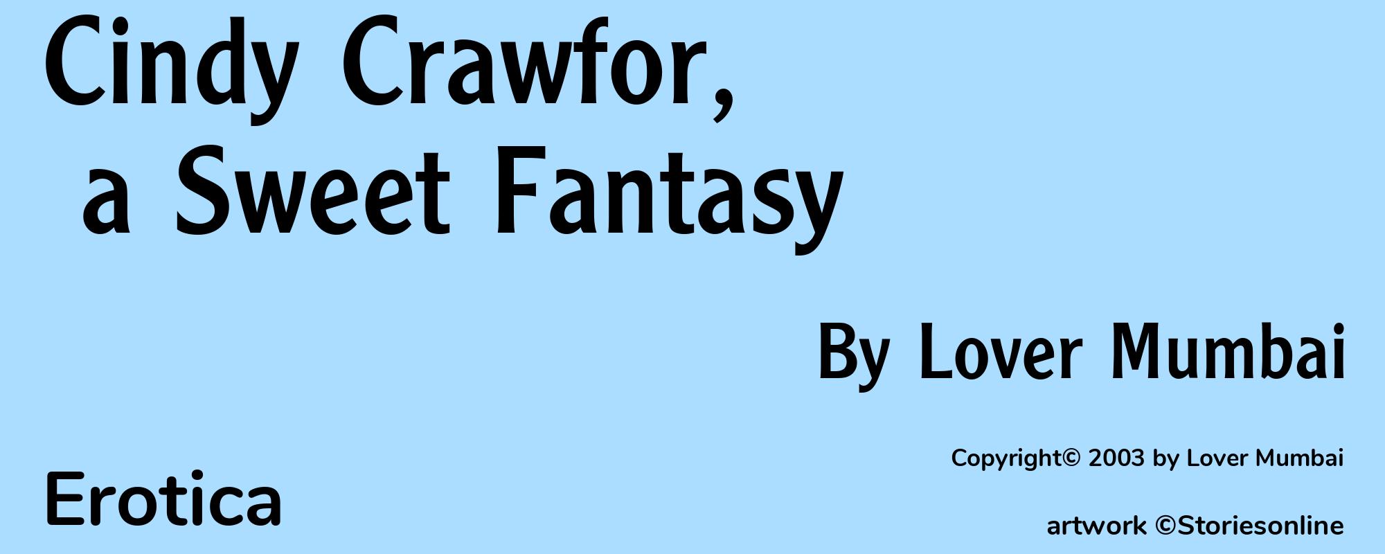 Cindy Crawfor, a Sweet Fantasy - Cover