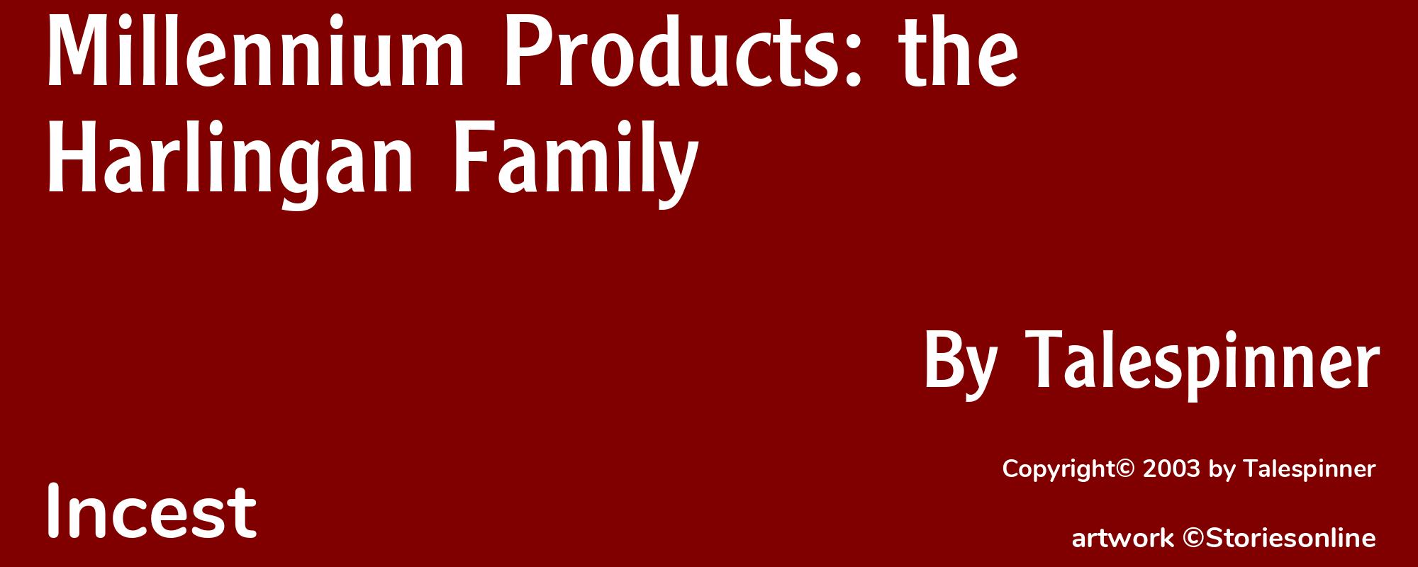 Millennium Products: the Harlingan Family - Cover