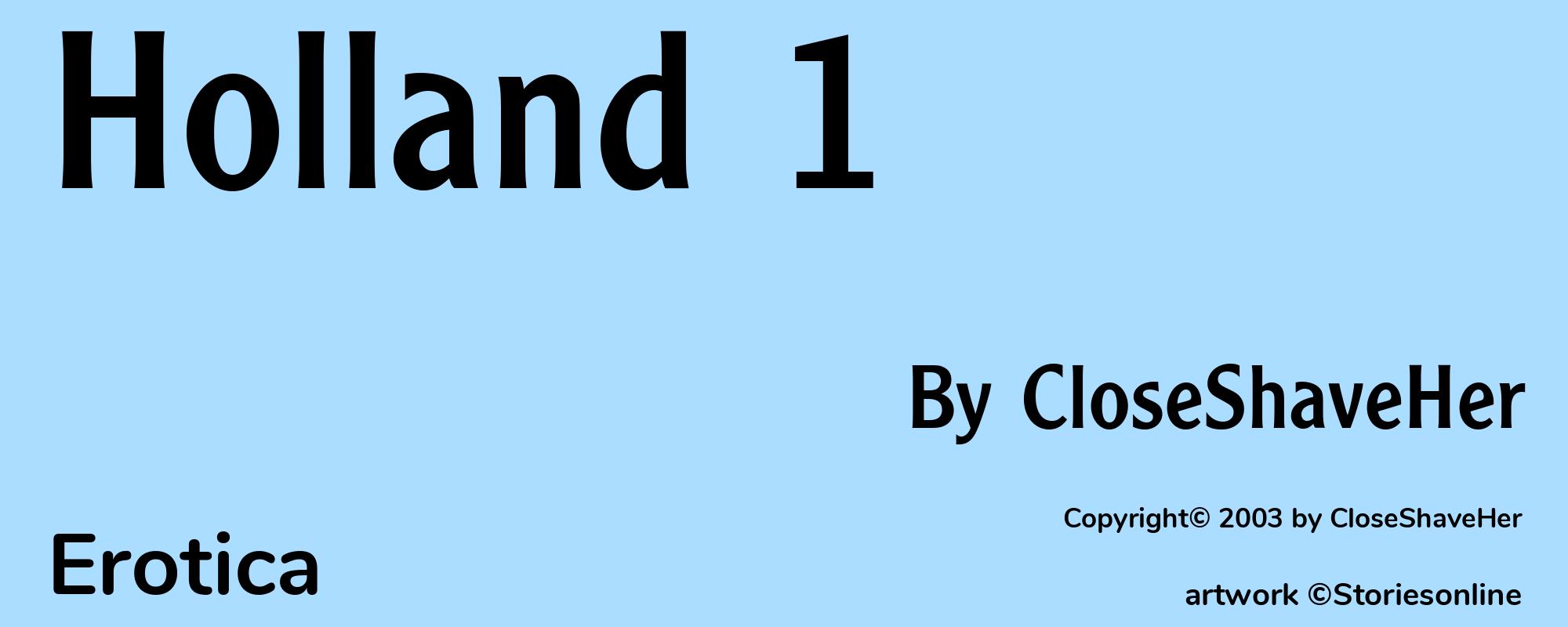 Holland 1 - Cover