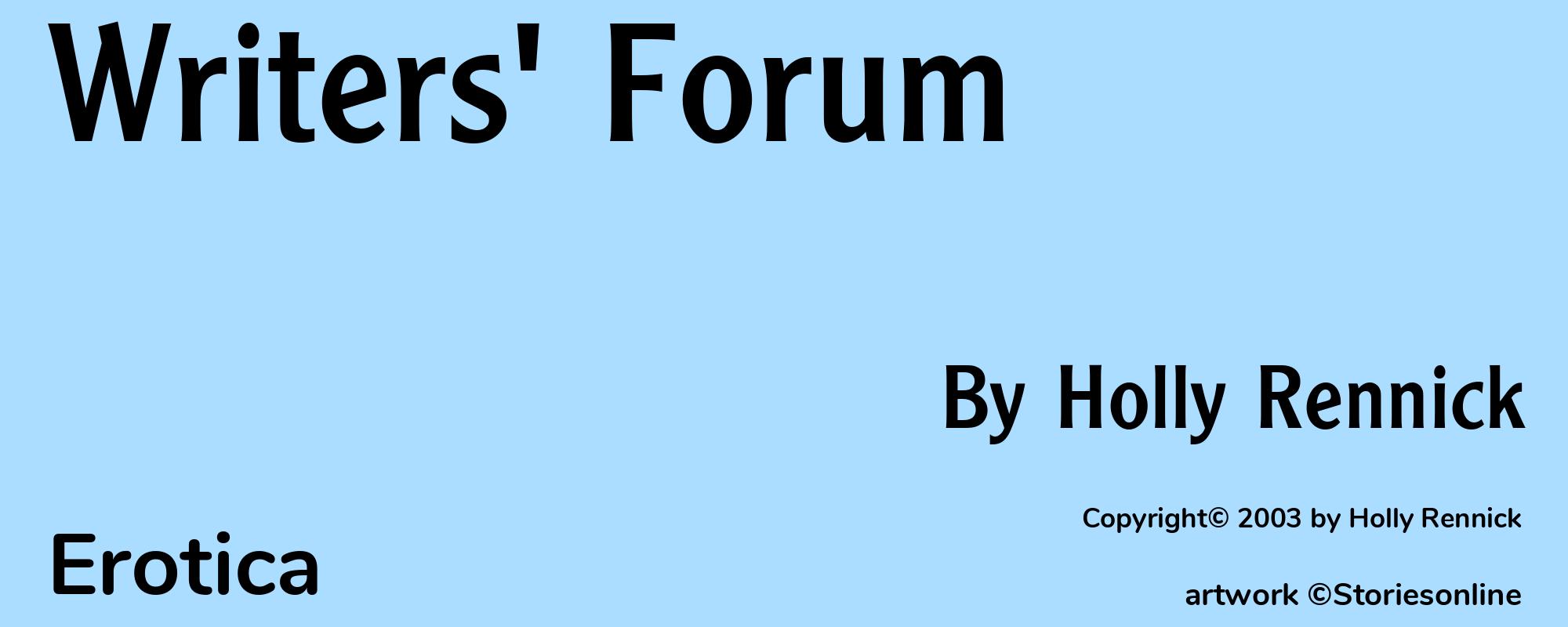 Writers' Forum - Cover