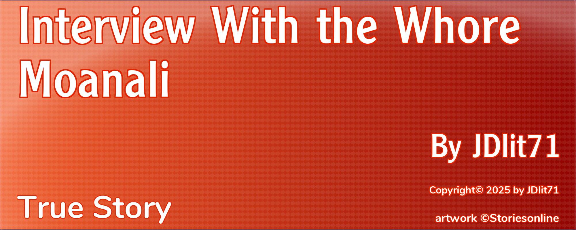 Interview With the Whore Moanali - Cover