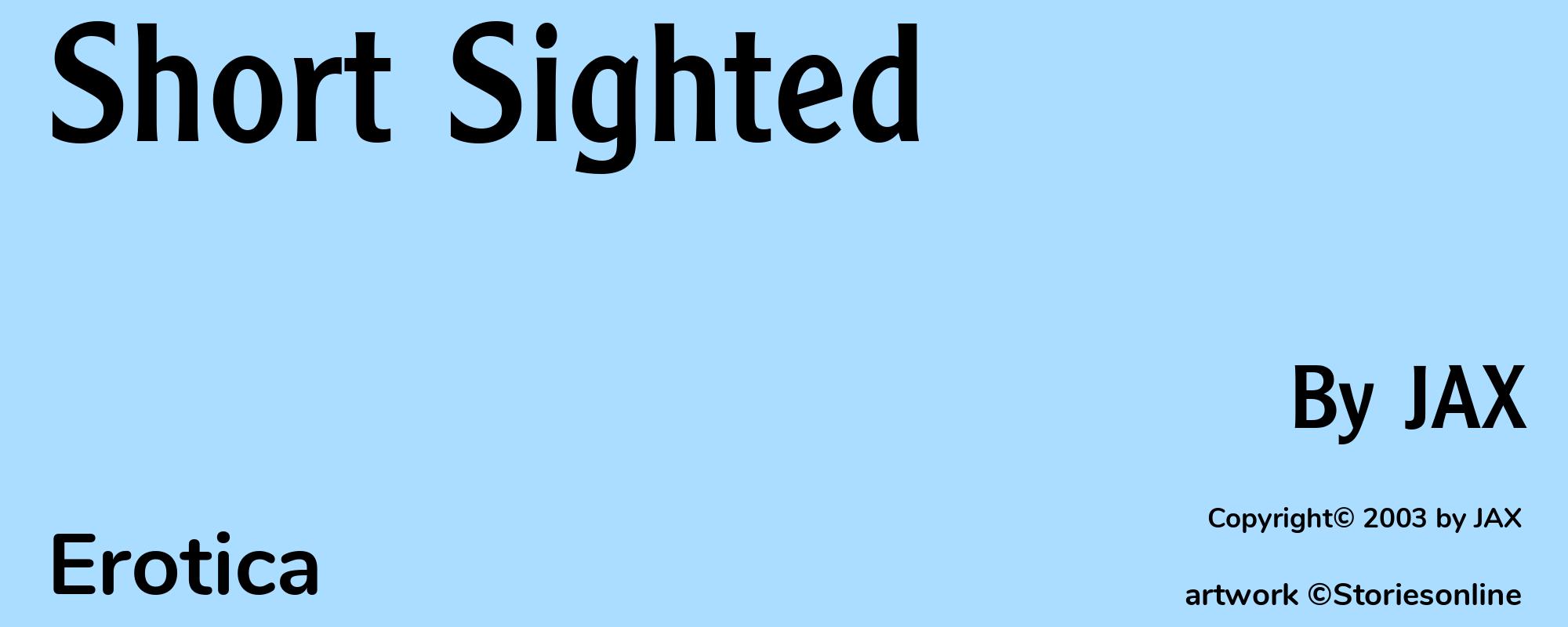 Short Sighted - Cover