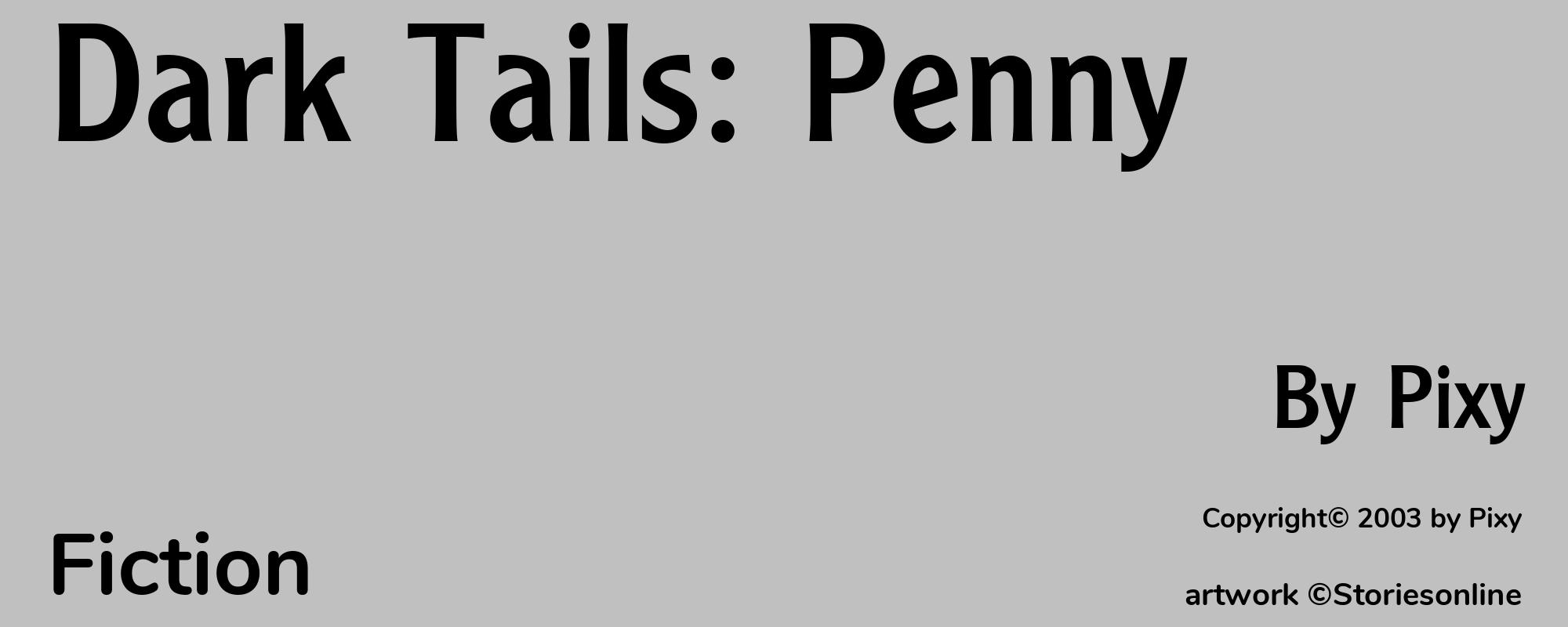 Dark Tails: Penny - Cover