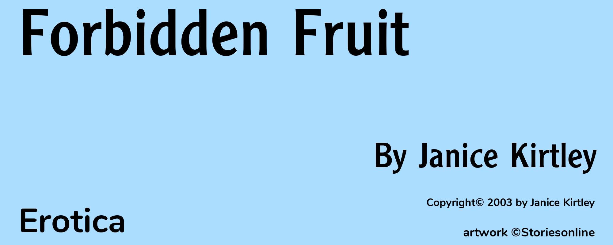 Forbidden Fruit - Cover