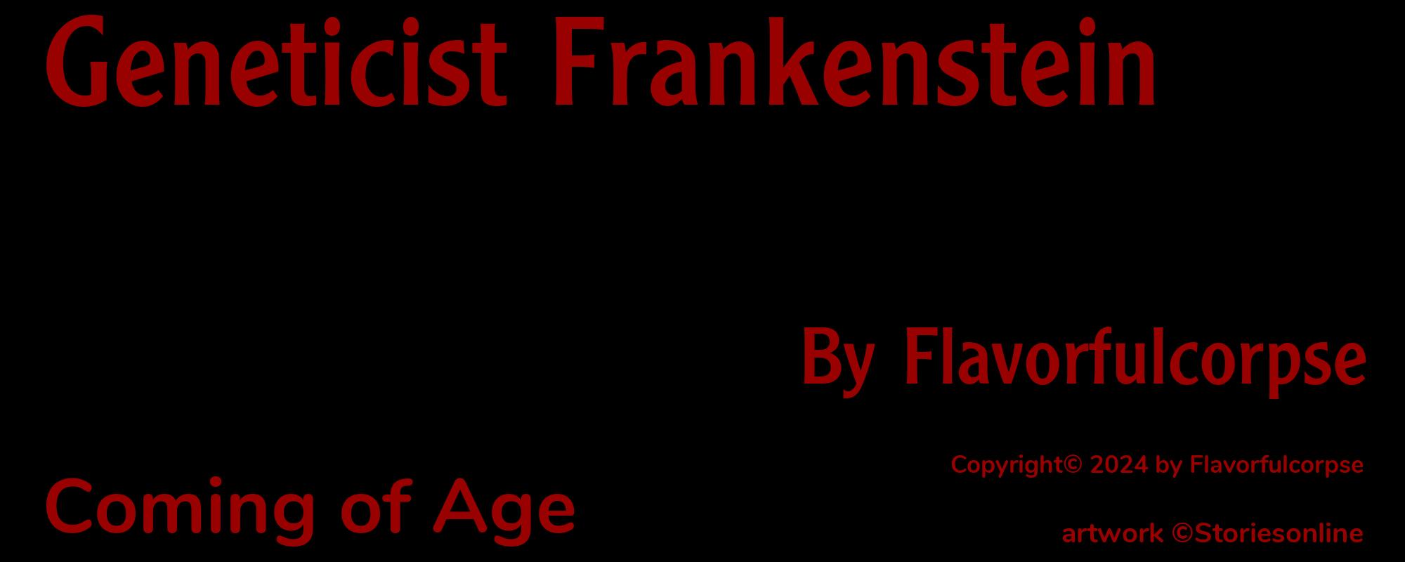 Geneticist Frankenstein - Cover