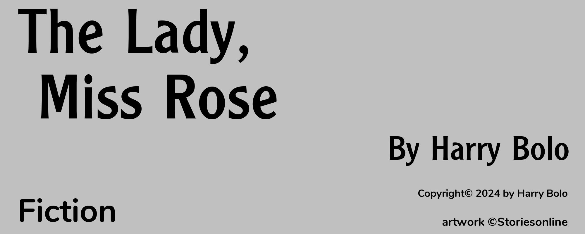 The Lady, Miss Rose - Cover