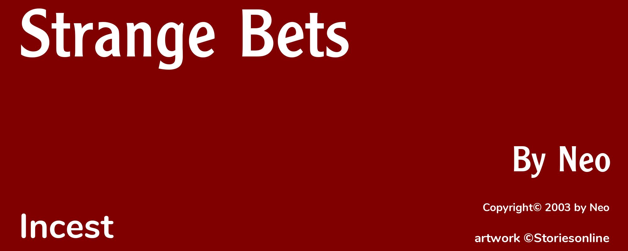 Strange Bets - Cover
