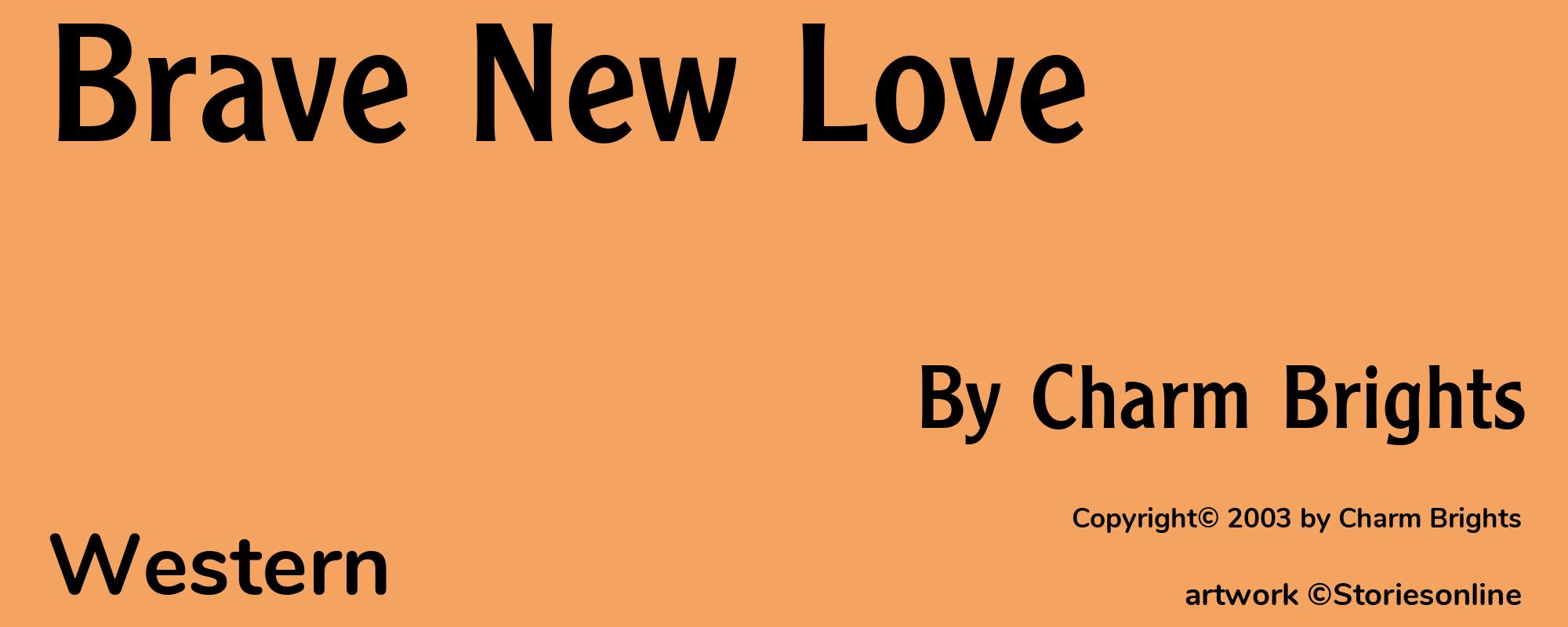 Brave New Love - Cover