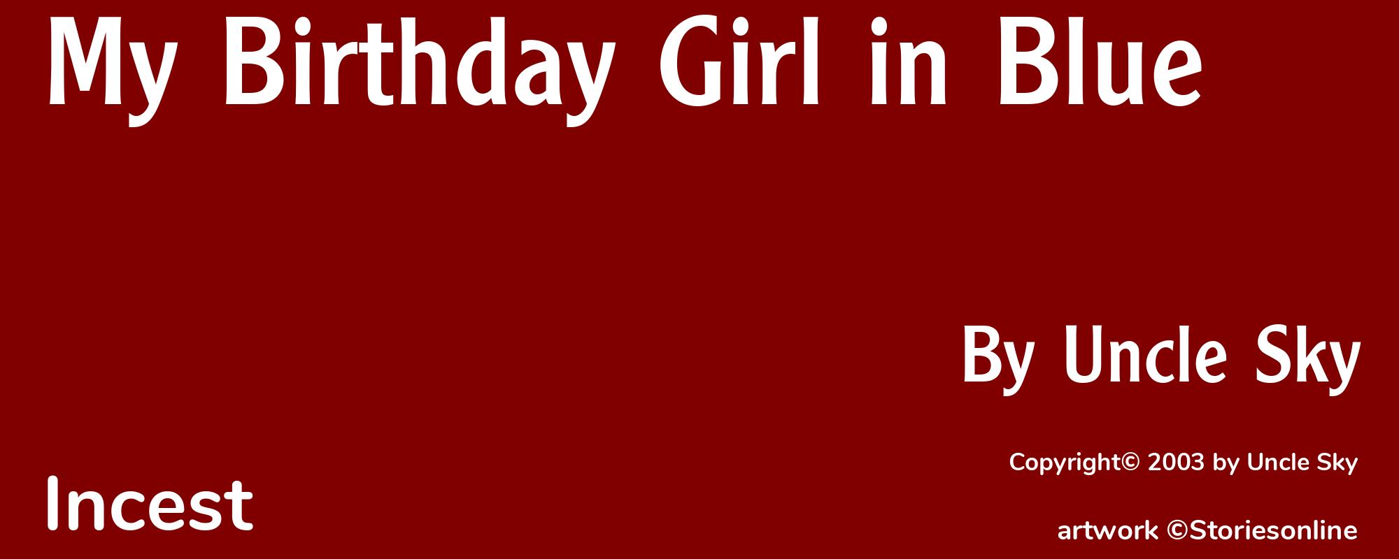 My Birthday Girl in Blue - Cover