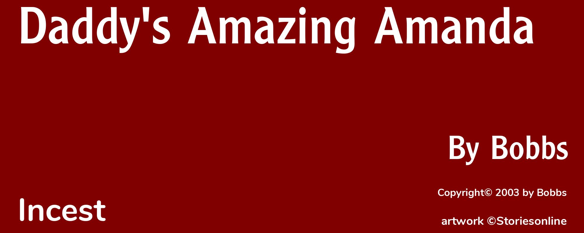 Daddy's Amazing Amanda - Cover