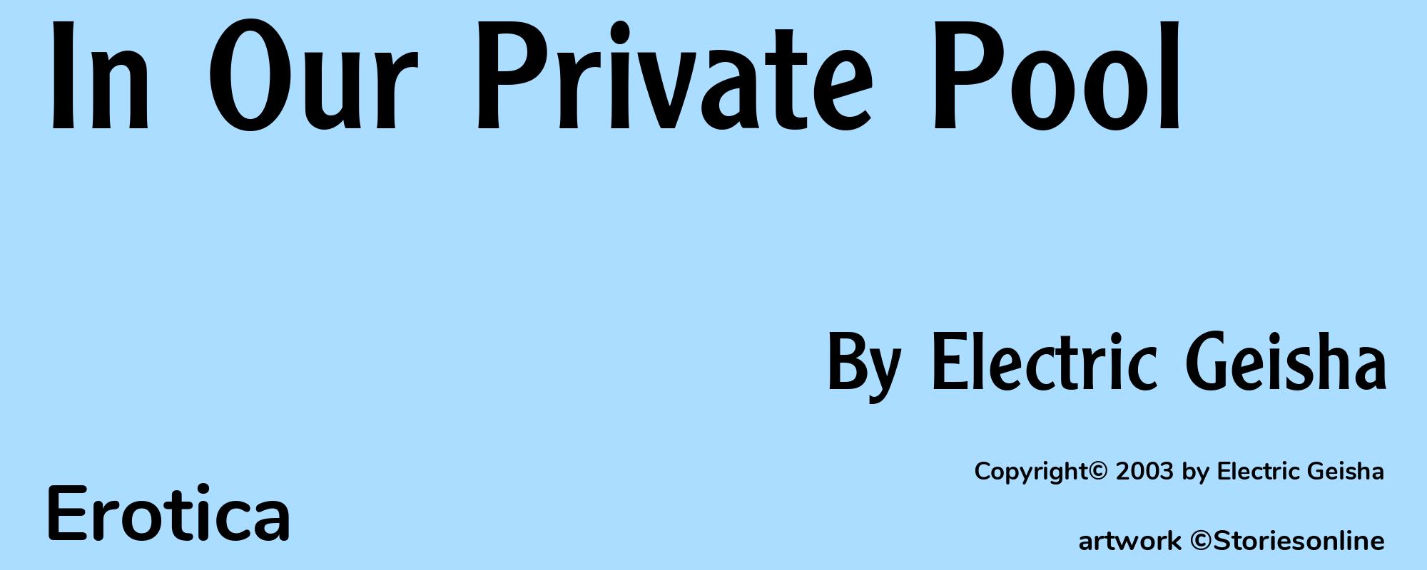 In Our Private Pool - Cover