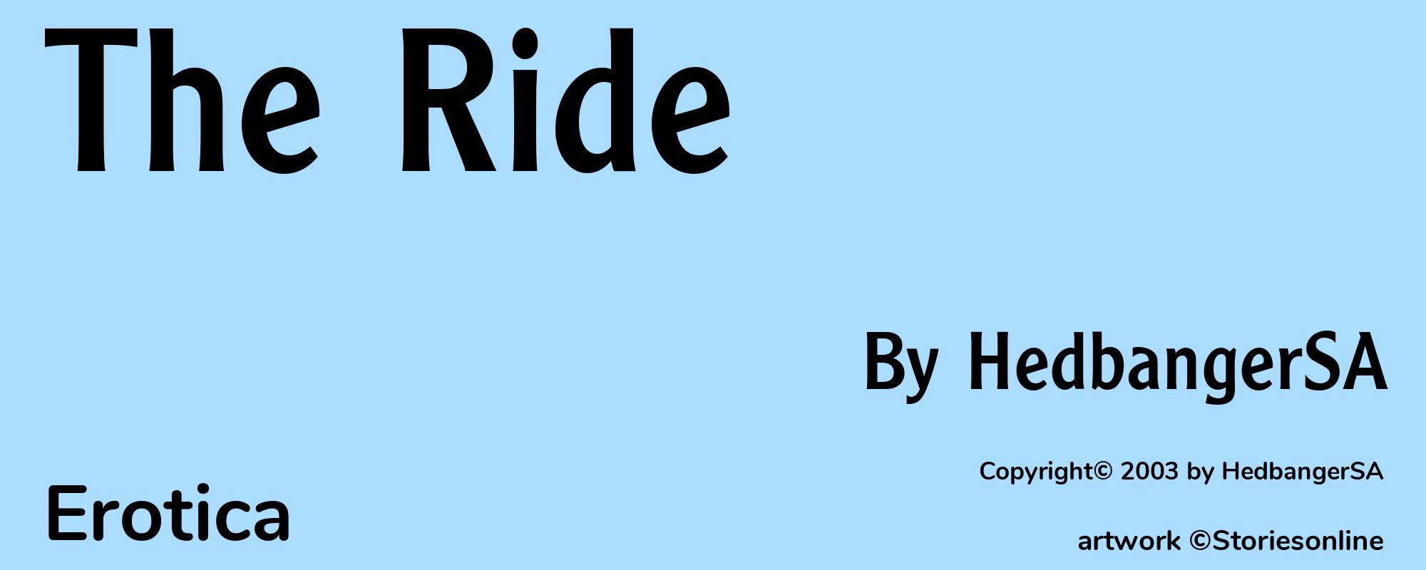 The Ride - Cover