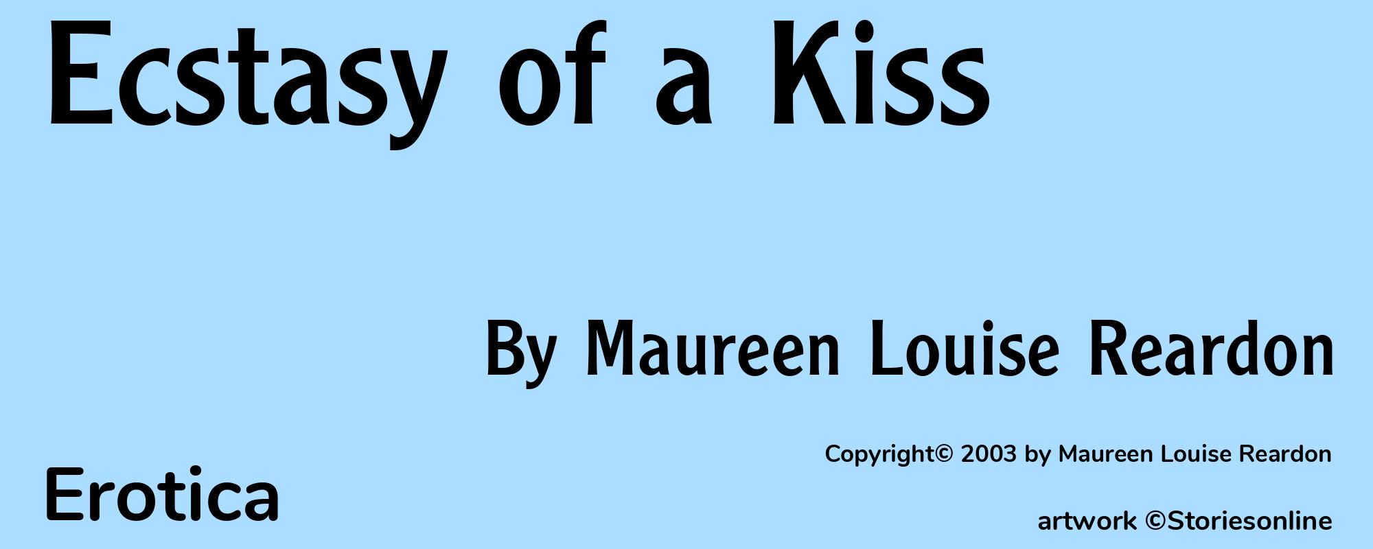 Ecstasy of a Kiss - Cover
