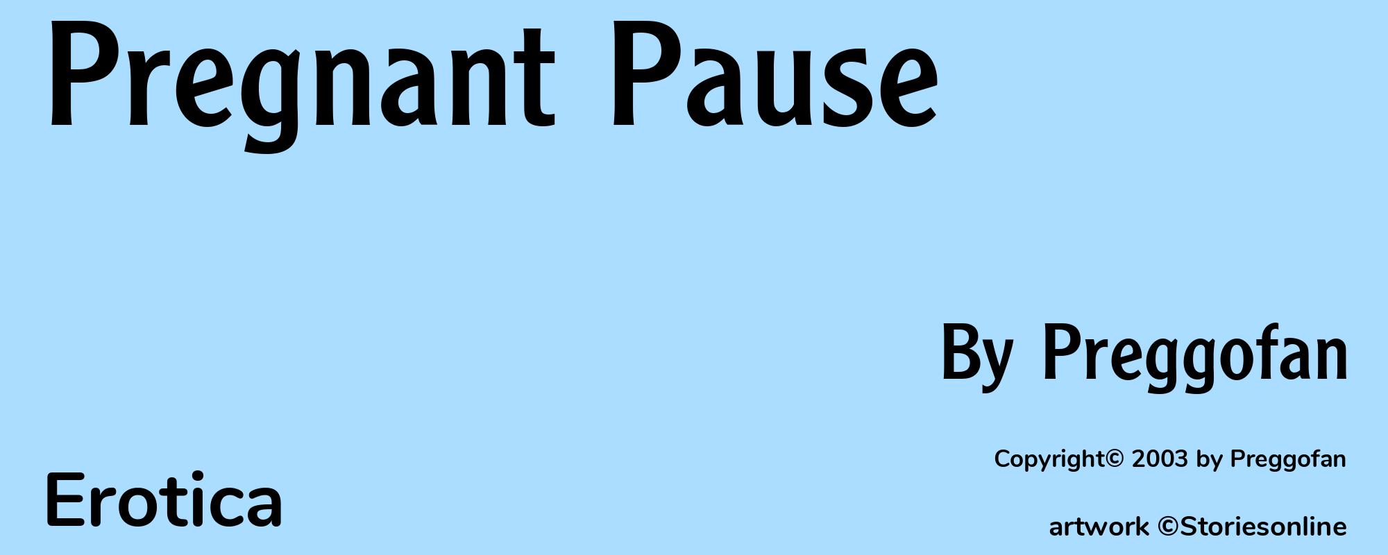 Pregnant Pause - Cover