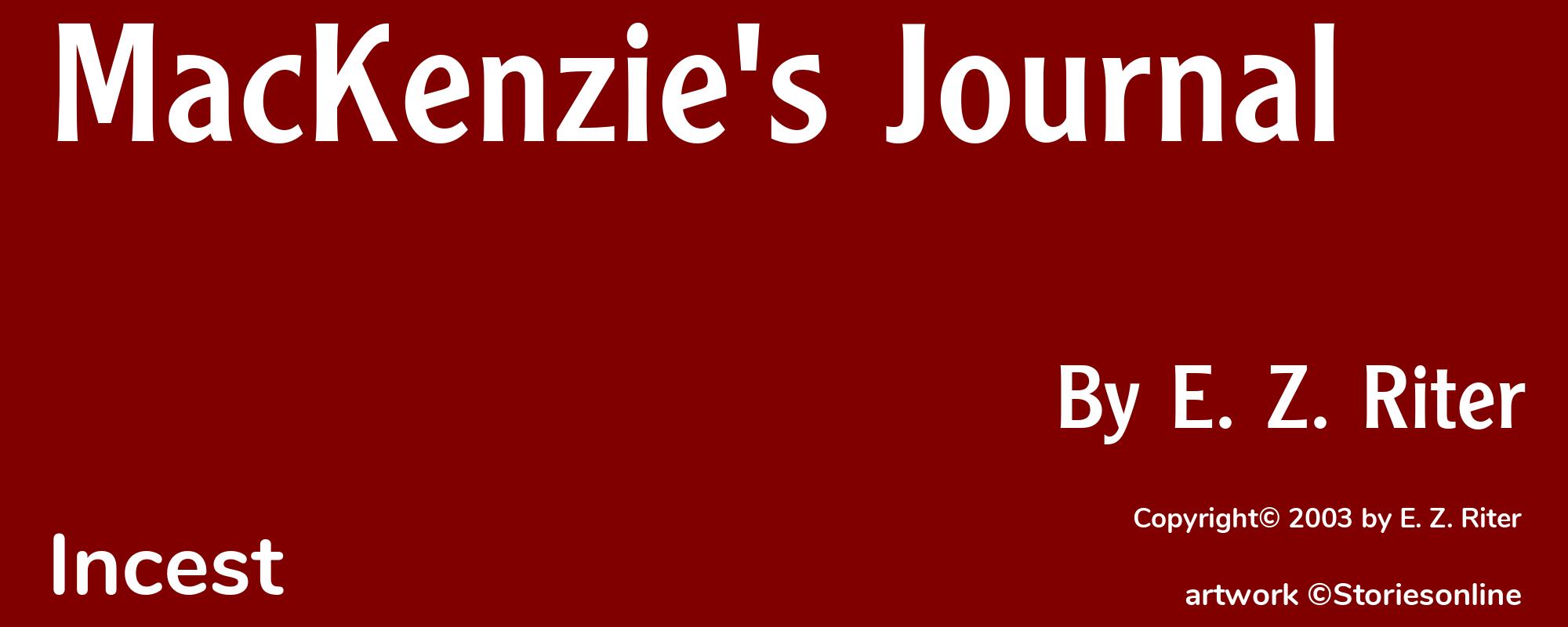MacKenzie's Journal - Cover