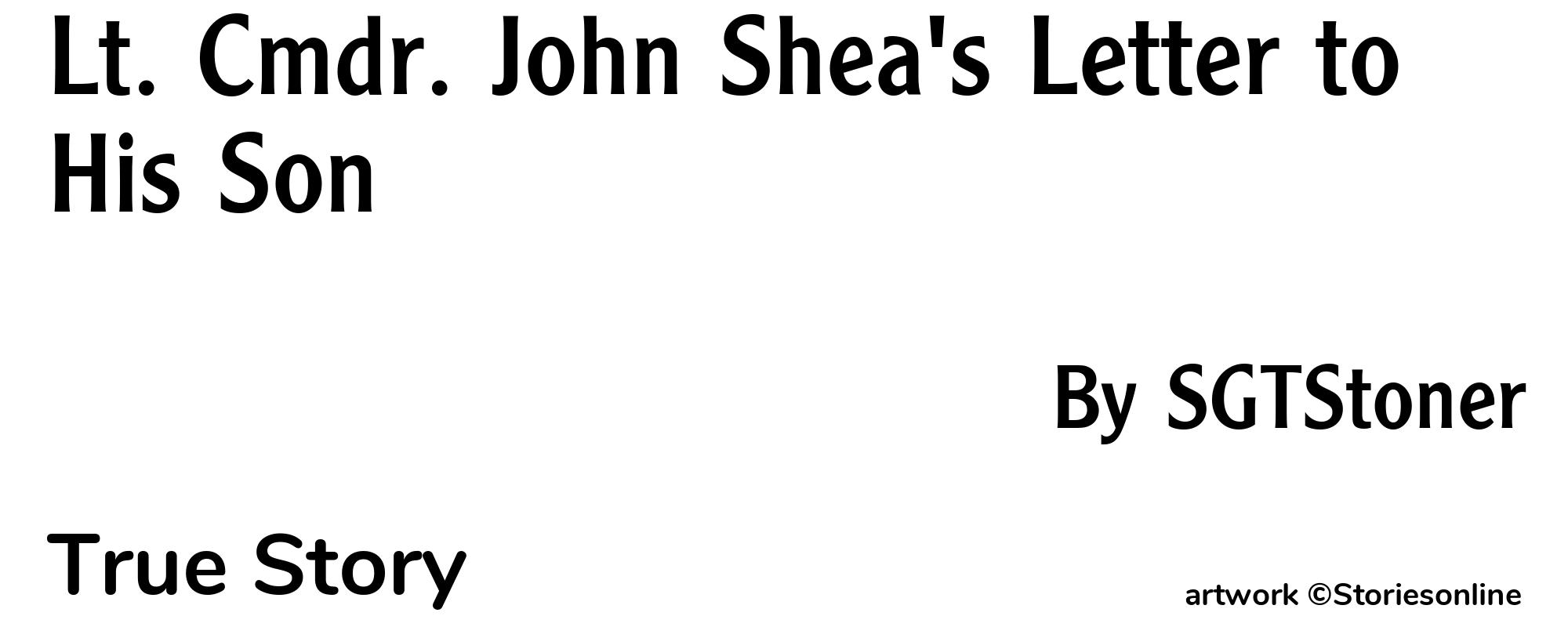 Lt. Cmdr. John Shea's Letter to His Son - Cover