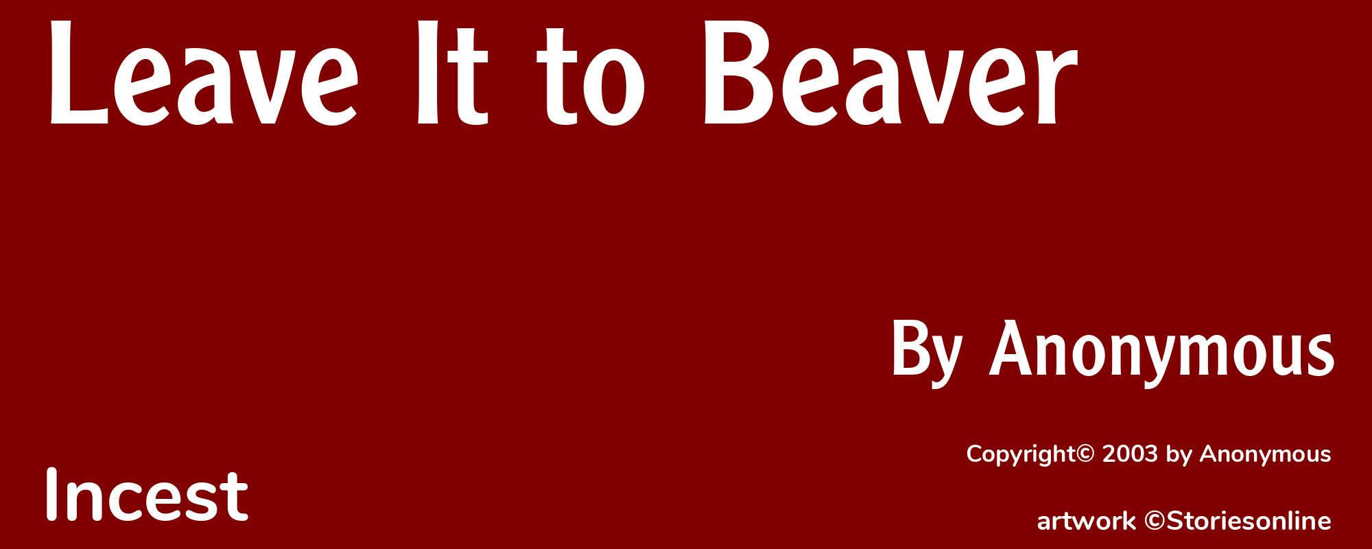 Leave It to Beaver - Cover