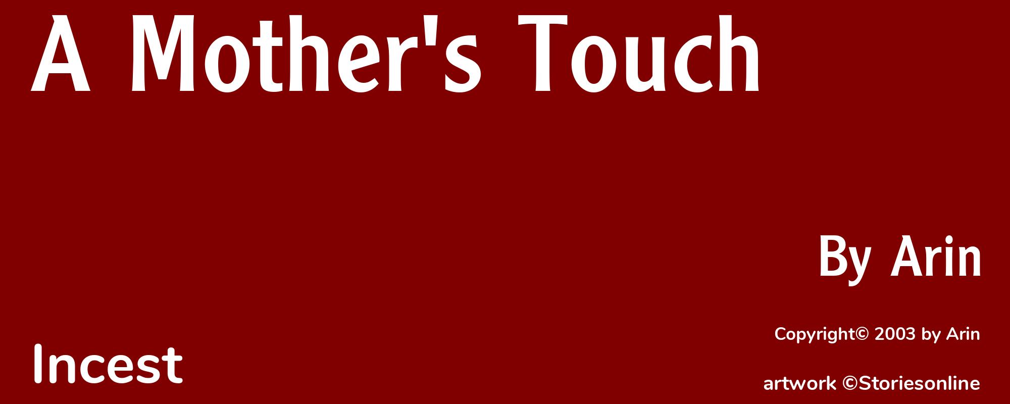 A Mother's Touch - Cover