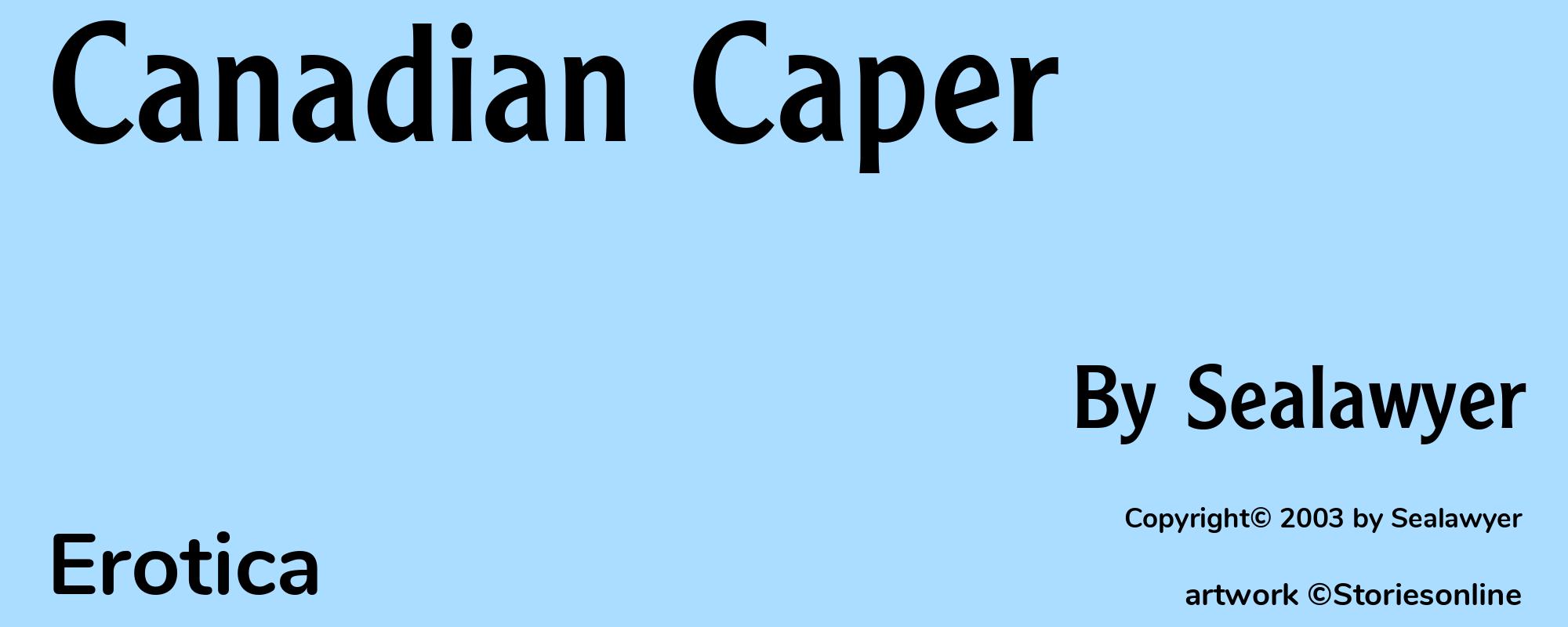 Canadian Caper - Cover