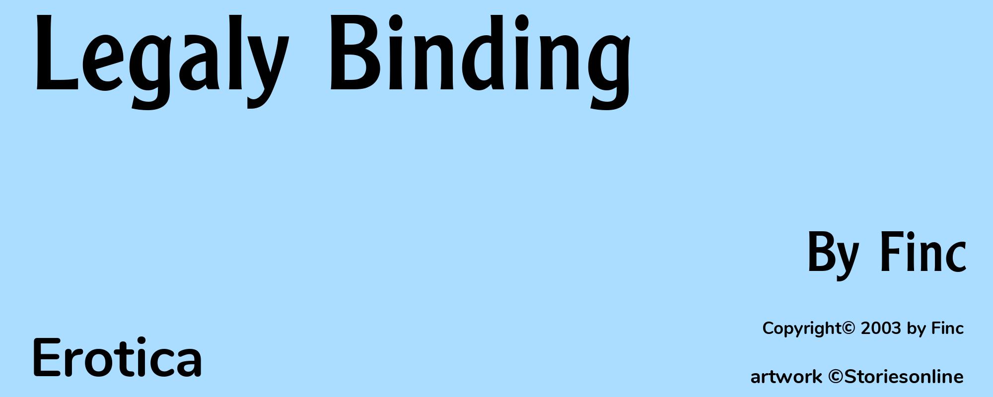 Legaly Binding - Cover