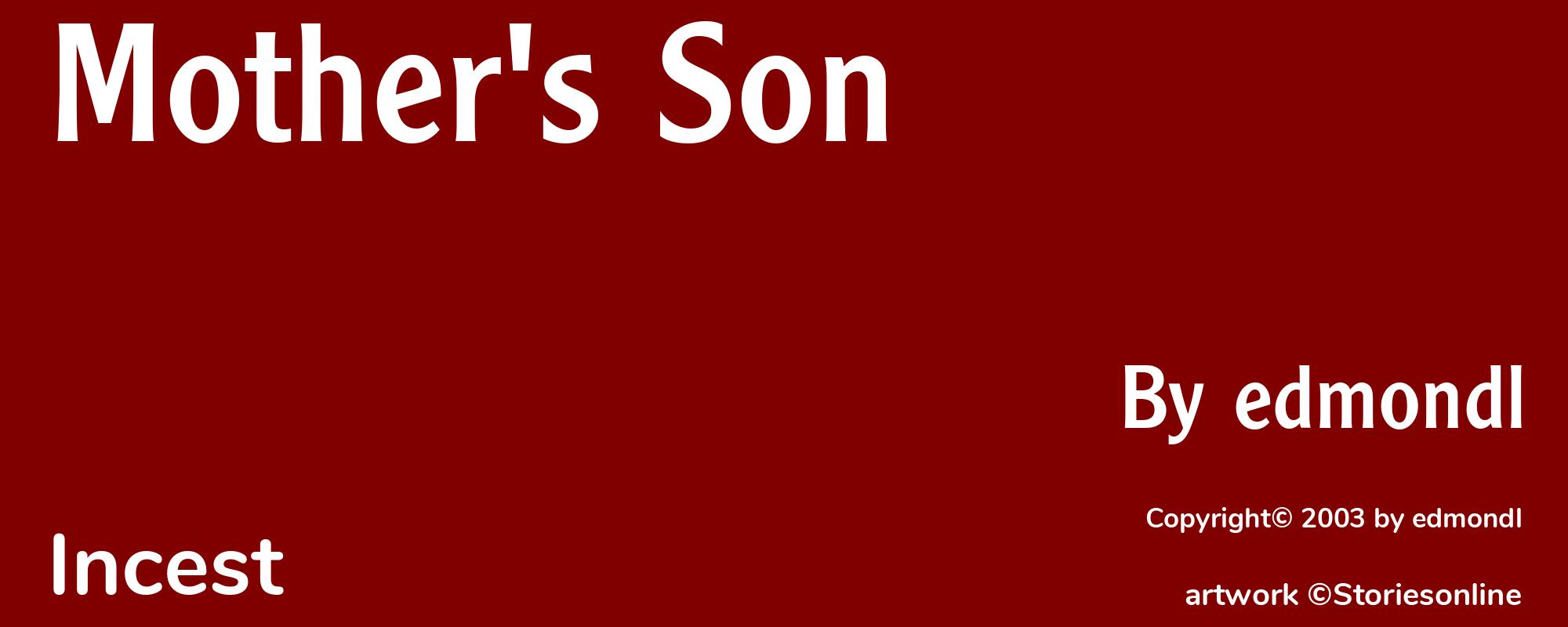 Mother's Son - Cover