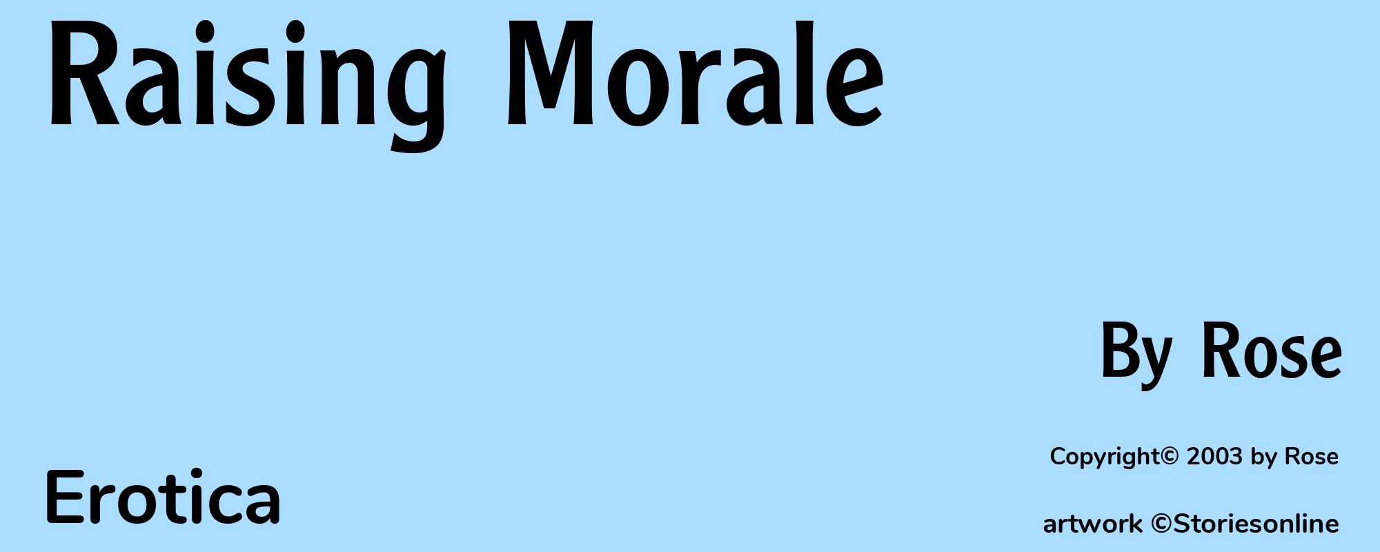 Raising Morale - Cover